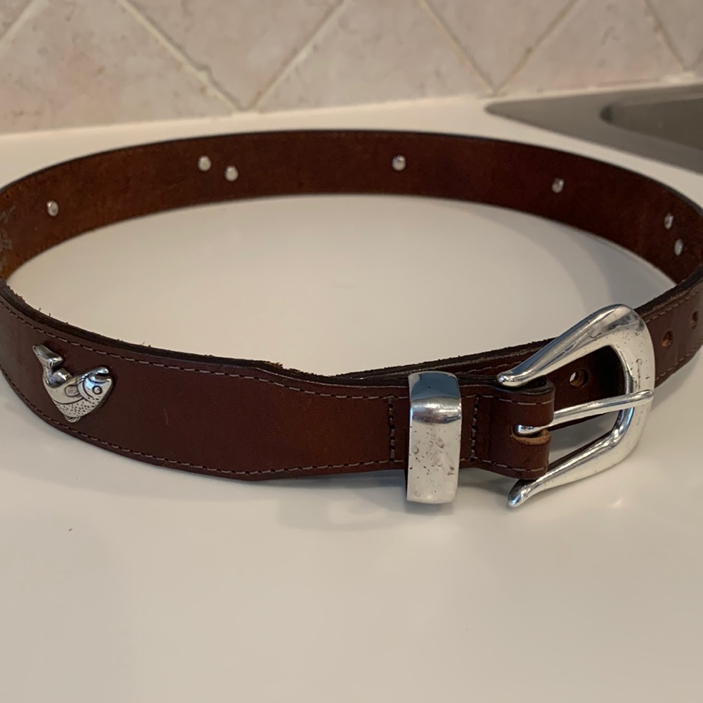Orvis mens leather belt
